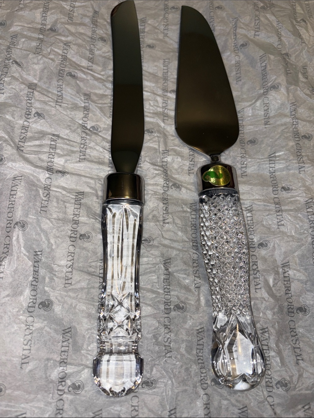 Waterford Crystal Cake Server and Knife Set - Picture 3 of 7